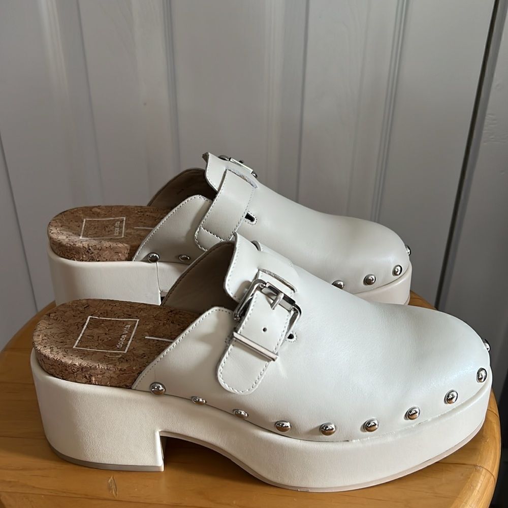 Dolce Vita Yevan Platform Mule in Ivory Size 8 - Picture 9 of 13